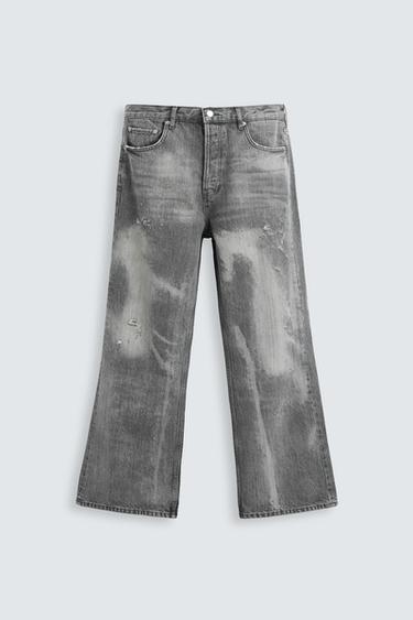 Zara FLARED JEANS - Gray