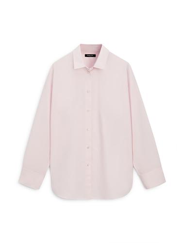 Chemise en popeline de coton - Rose de Zara