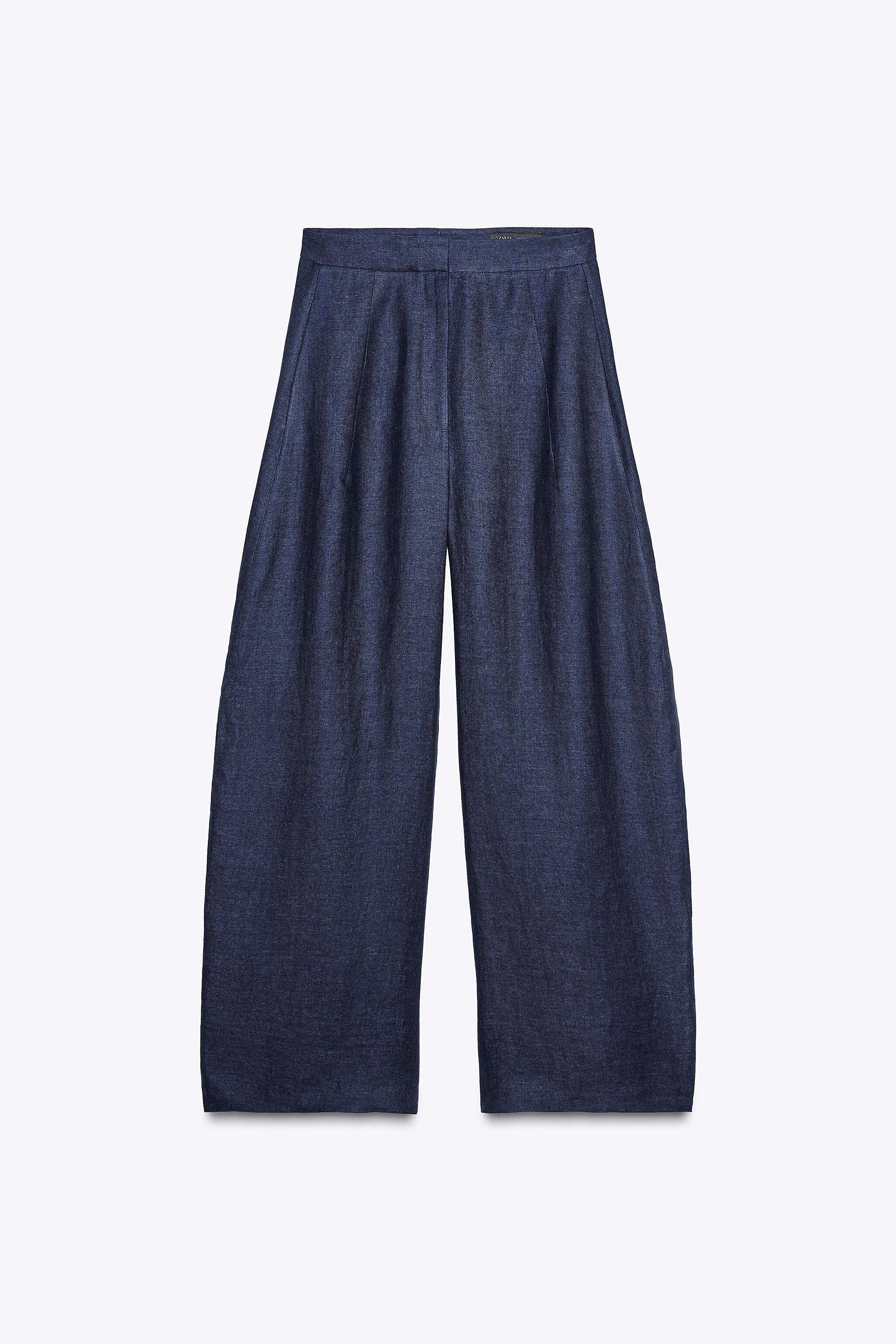 ZARA リネン100% パンツ ZW COLLECTION LIMITED EDITION リネン100% パンツ ZW COLLECTION LIMITED EDITION - ウォッシュ