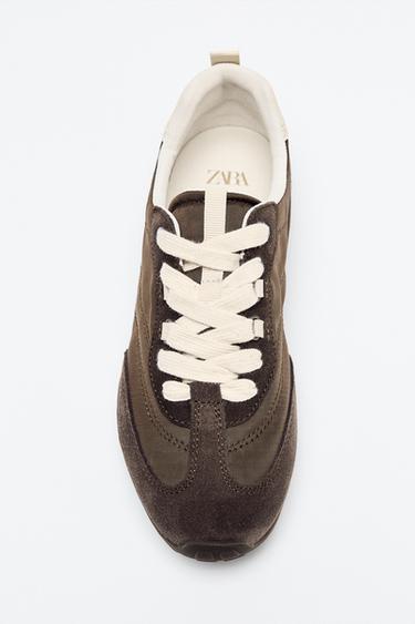 COMBINED RUNNING SHOES - Brown by Zara