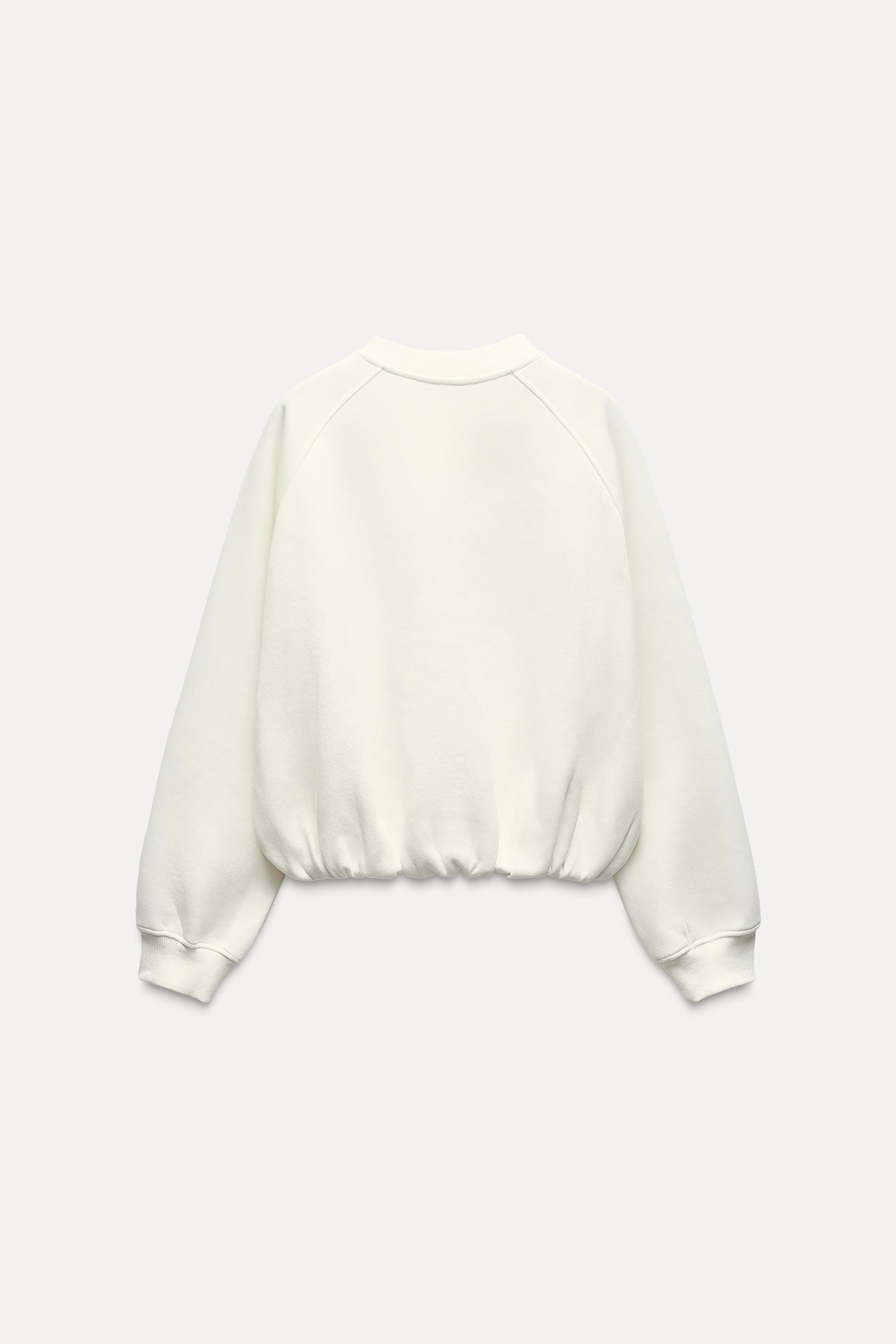 VARSITY SWEATSHIRT White ZARA United States