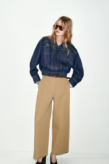 ДЖИНСОВА КУРТКА-БОМБЕР Z1975 - Блакитний Zara