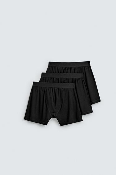 3-PACK OF BASIC BOXERS - Black by Zara