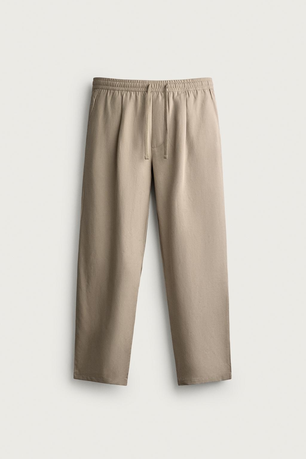 100% LYOCELL RELAXED FIT TROUSERS