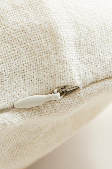 WASHED LINEN CUSHION COVER - Sand by Zara - Image 4