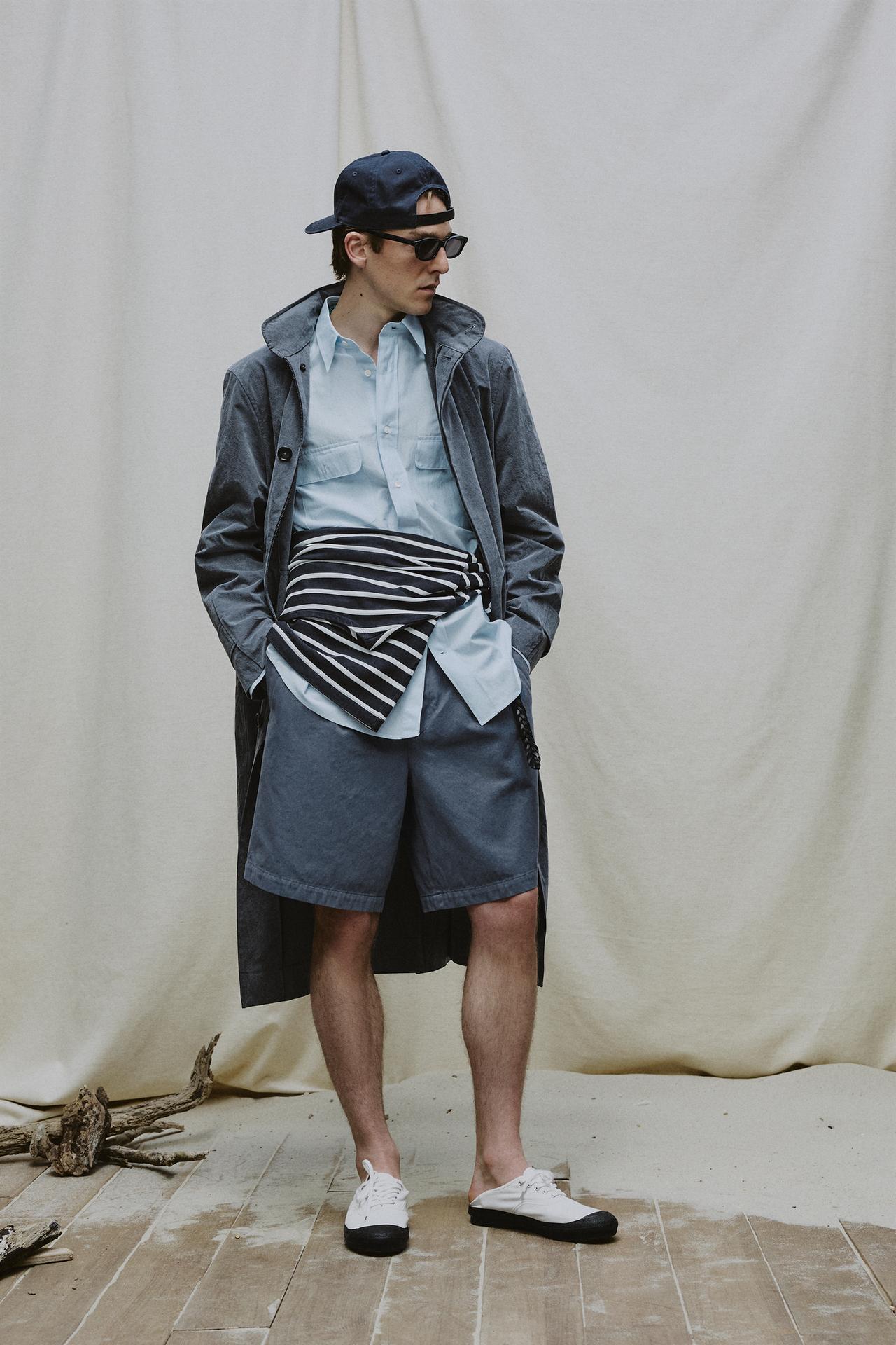 Футболка в полоску из жаккарда AARON LEVINE X ZARA + очки овальной формы AARON LEVINE X ZARA + ремень из плетёной кожи AARON LEVINE X ZARA