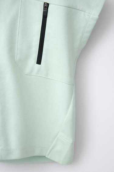 SPORTY INTERLOCK GILET - Sea green by Zara - Image 3