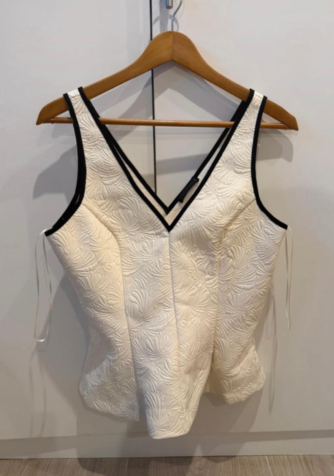 JACQUARD PEPLUM TOP - Image 2