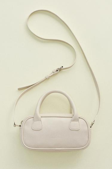 MINI BOWLING CROSSBODY BAG - Ecru White by Zara