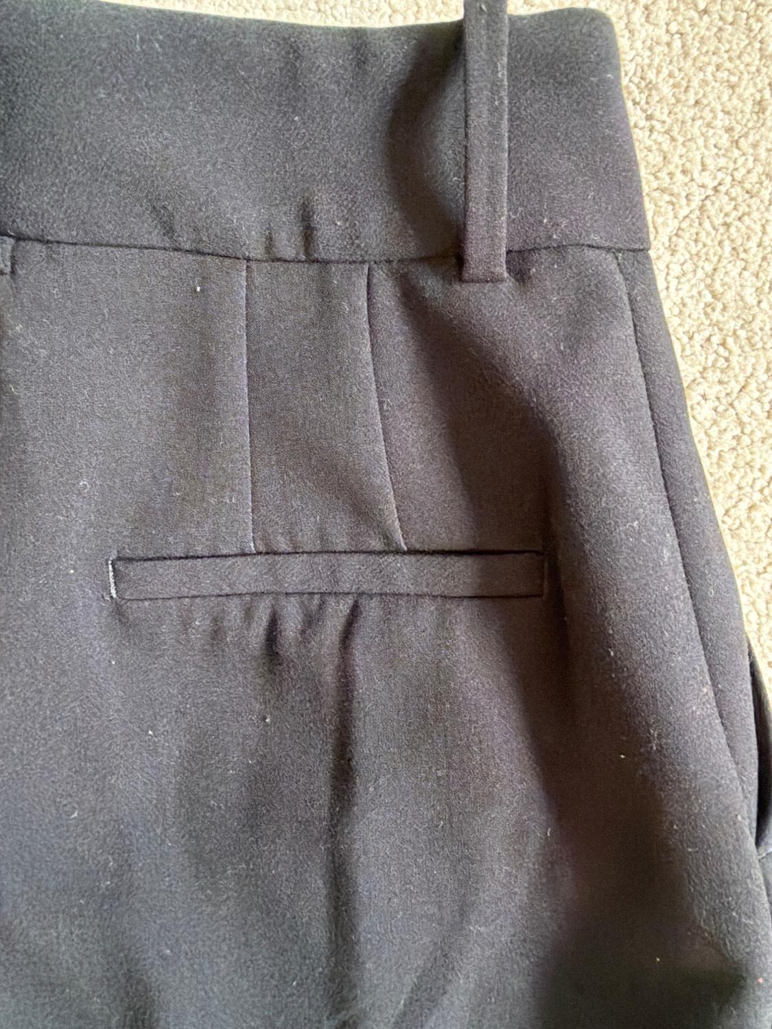 SMART TAILORED BLACK TROUSERS WITH POCKETS AND BELT LOOP - Image 3