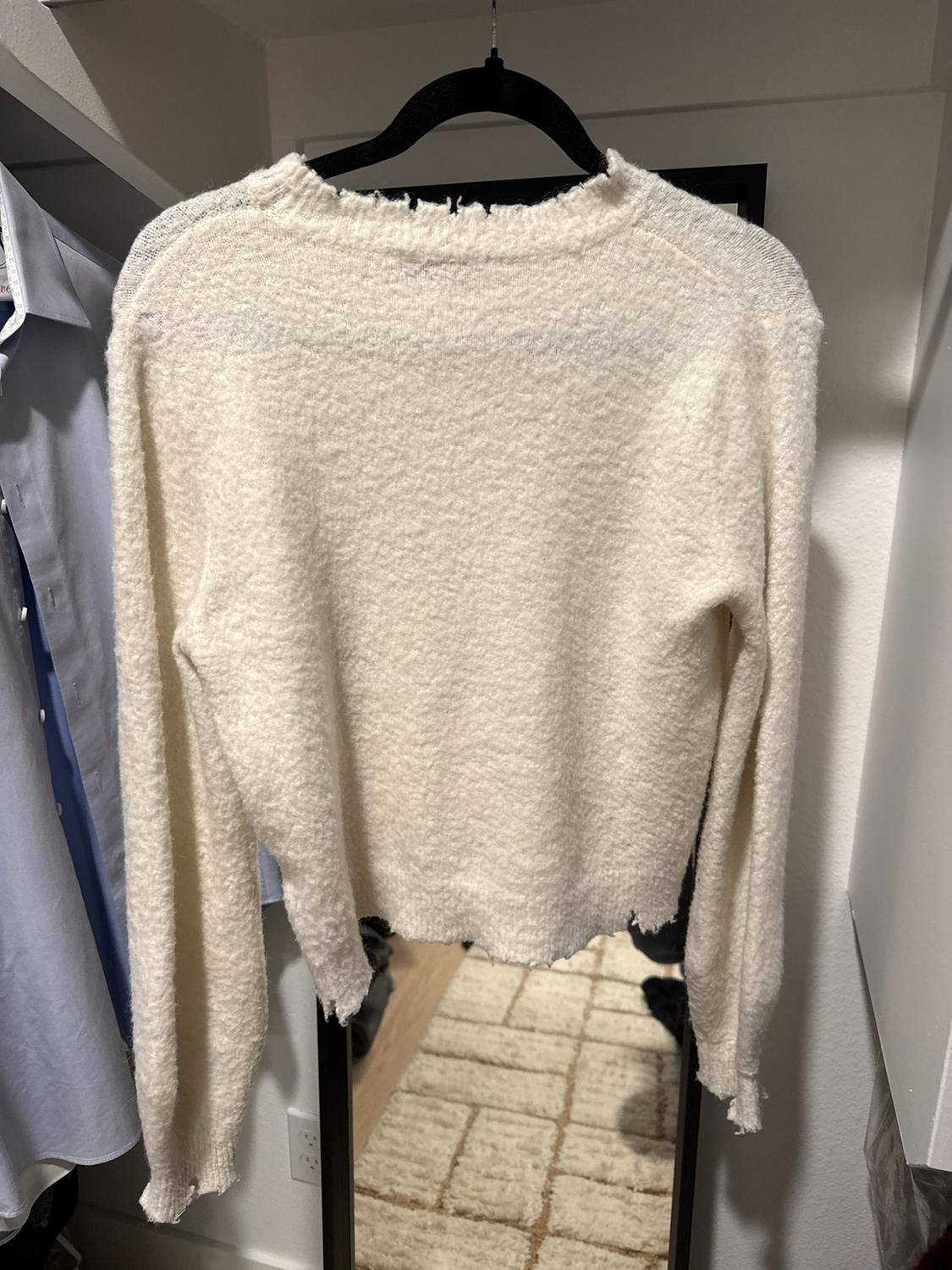 ALPACA AND WOOL BLEND RIPPED SWEATER - Image 3