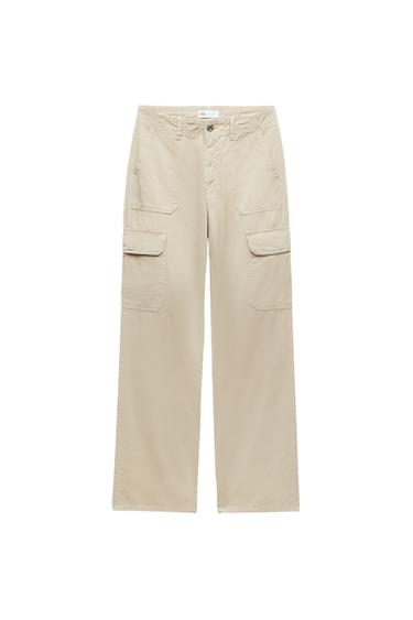 HIGH-RISE STRAIGHT TRF CARGO TROUSERS