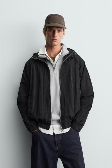 LIGHTWEIGHT WATER-REPELLENT TECHNICAL JACKET - Black by Zara