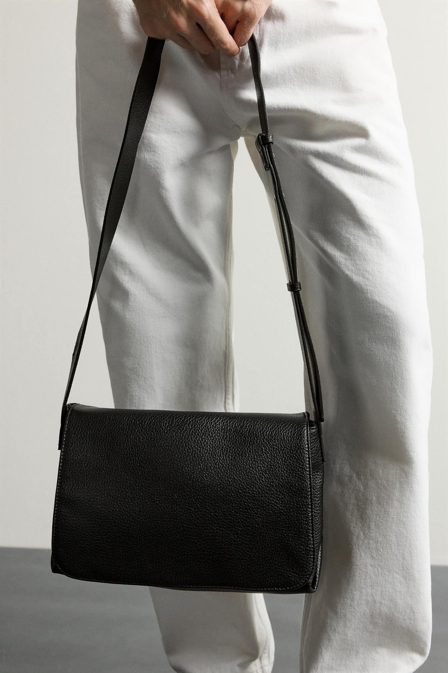 Сумка Zara Flap Crossbody, цвет: Чёрный — фото 3