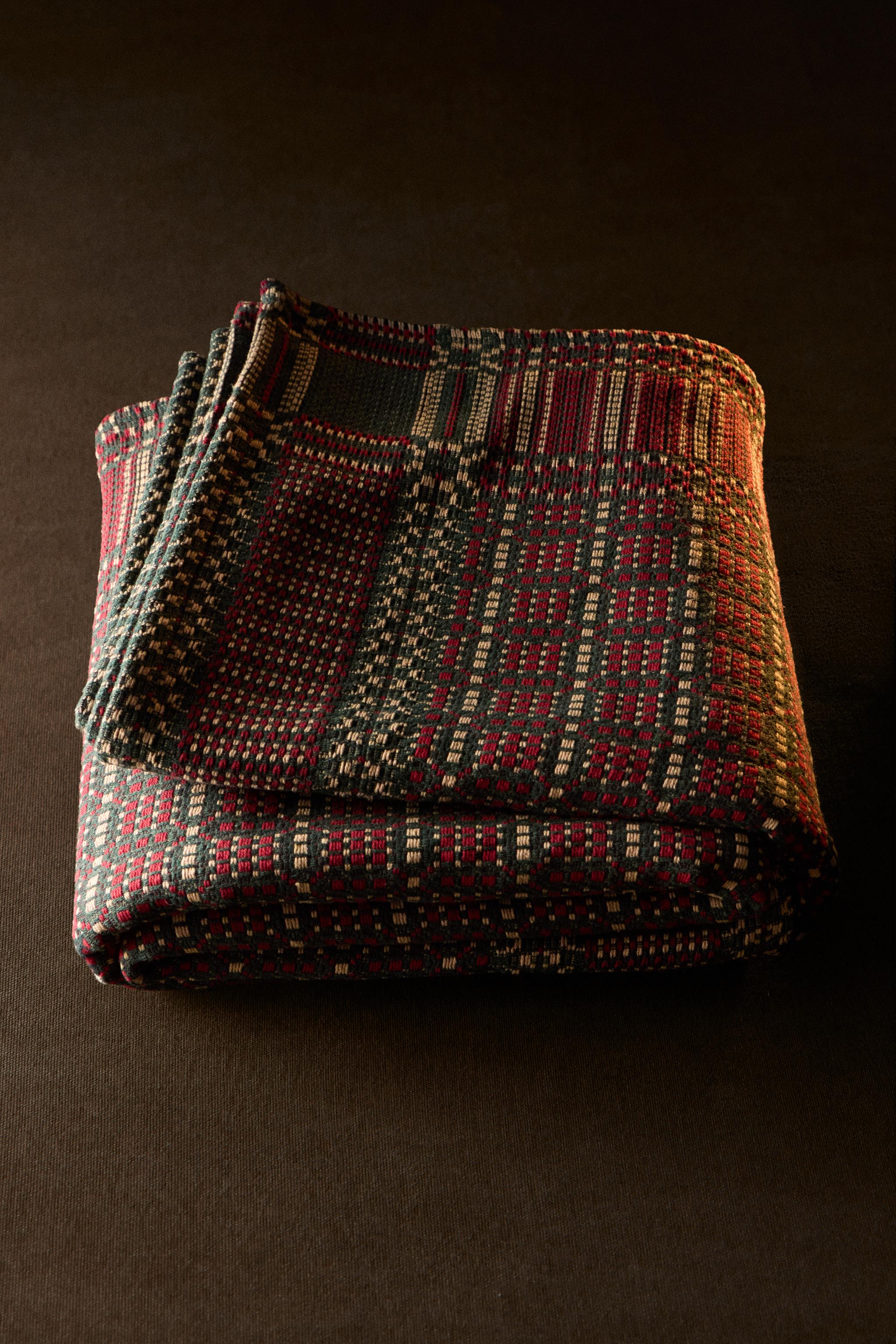 CHRISTMAS STRIPED COTTON TABLECLOTH
