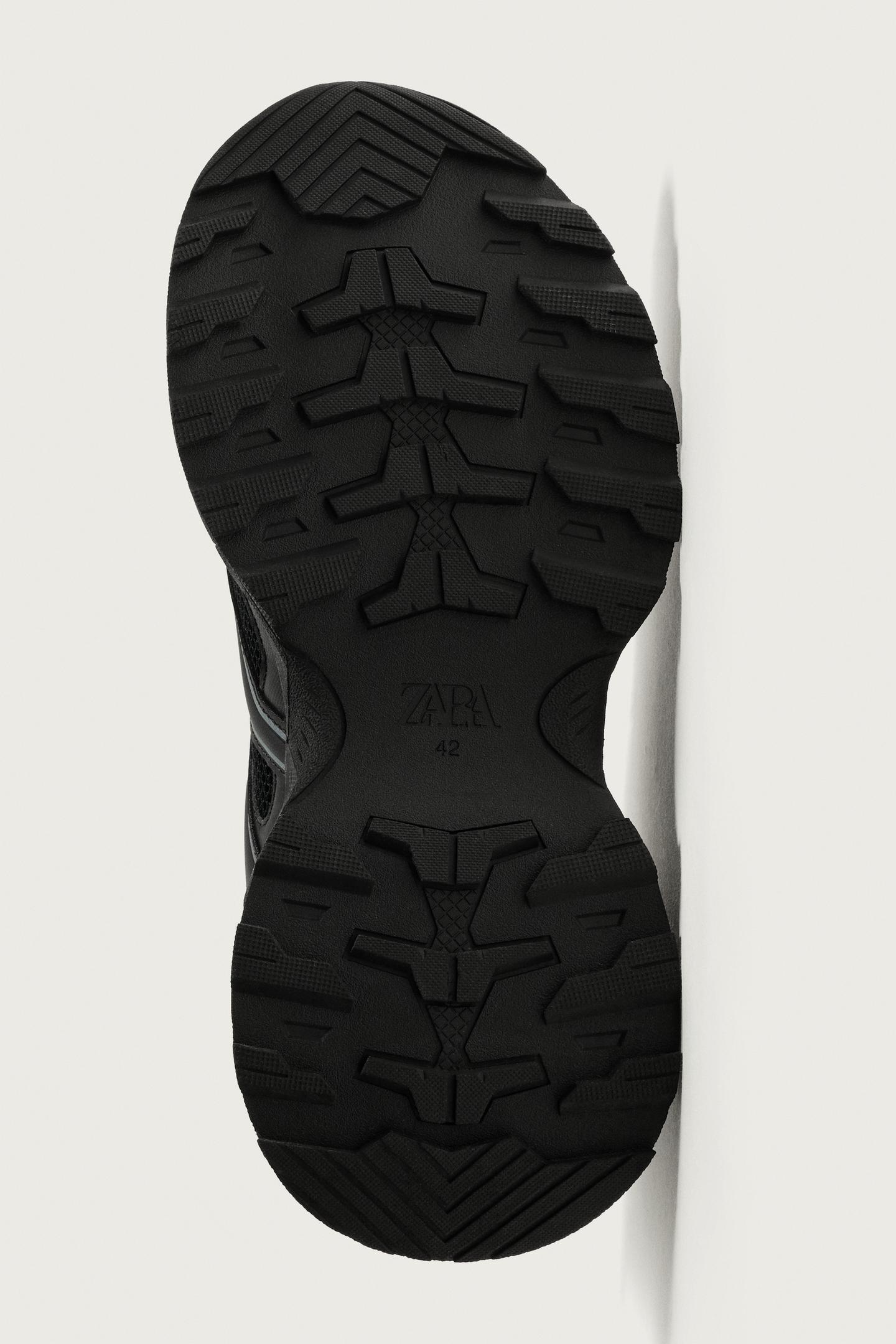 Мужские кроссовки Zara Chunky Sole, цвет: Чёрный — фото 7