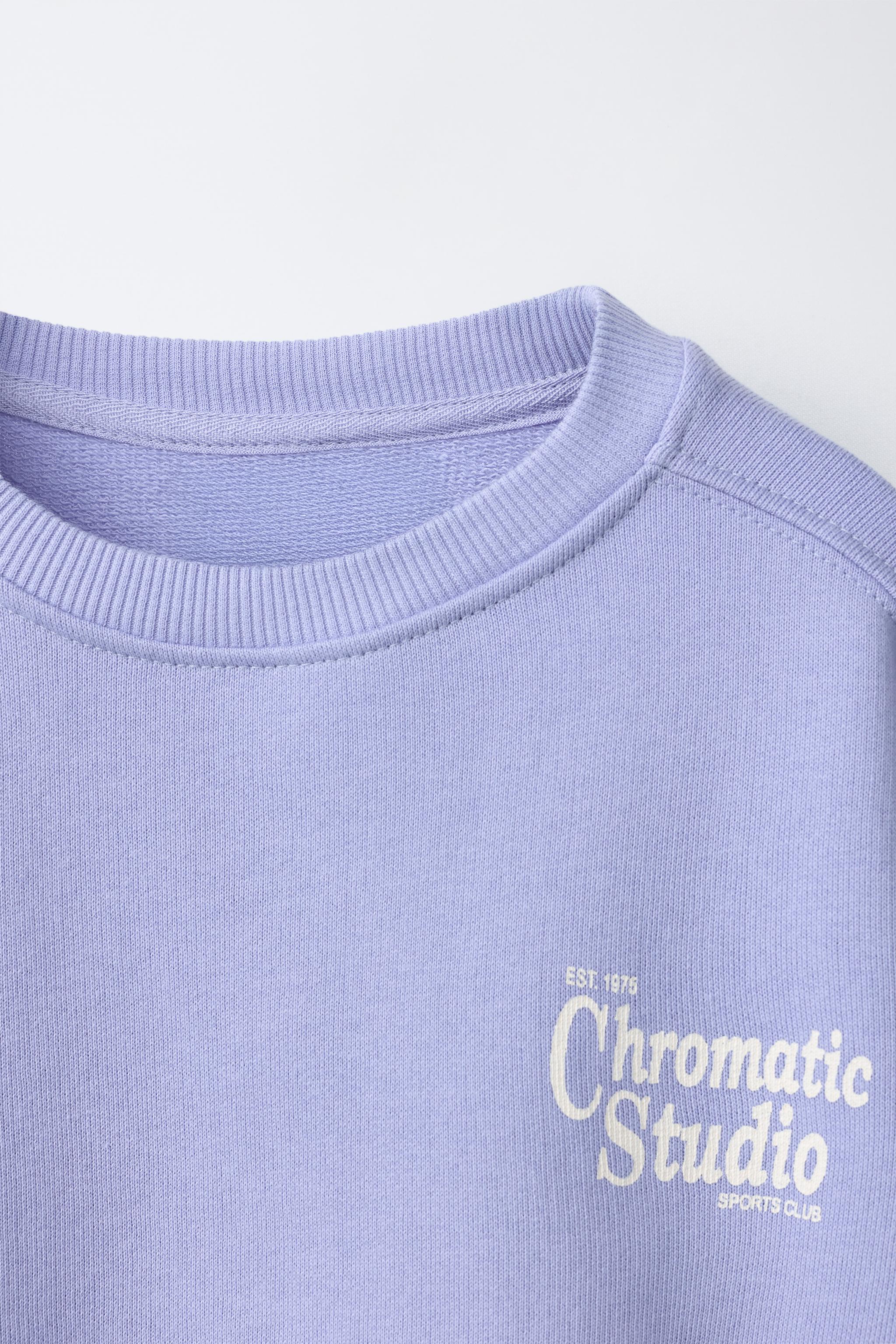 TEXT PRINT SWEATSHIRT