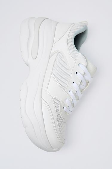 PLATFORM TRAINERS - White by Zara