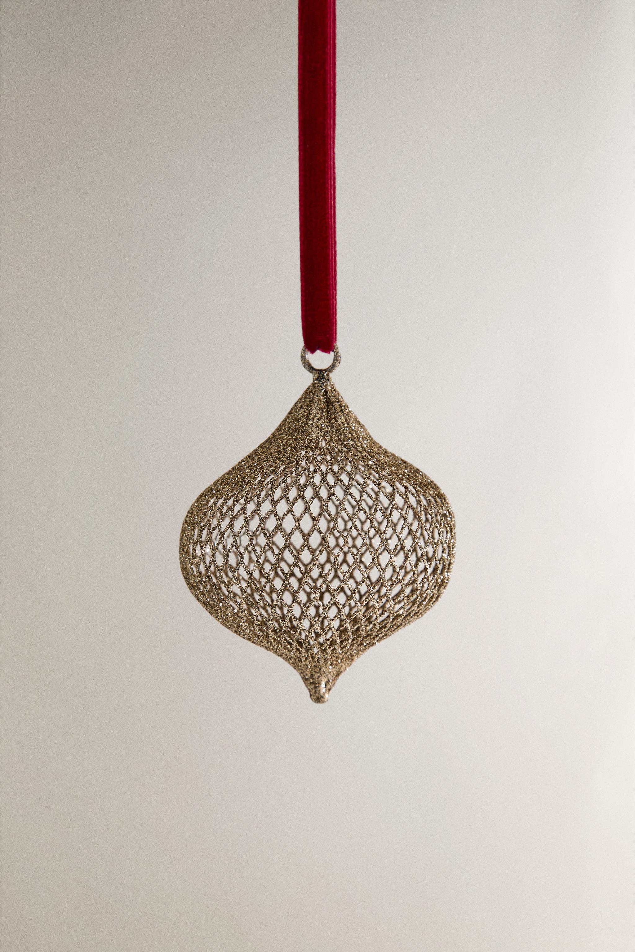 MESH BALL CHRISTMAS TREE ORNAMENT