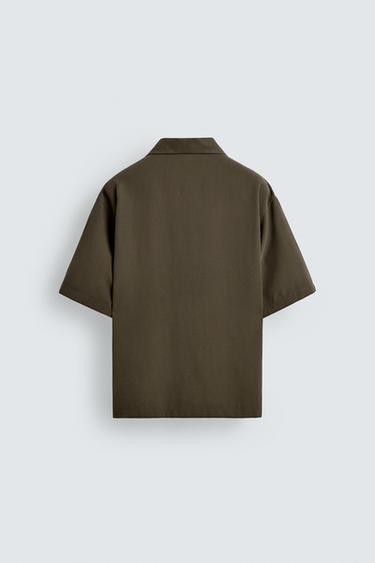 CHEMISE FLUIDE COUPE DÉCONTRACTÉE - Marron / Taupe de Zara - Image 6