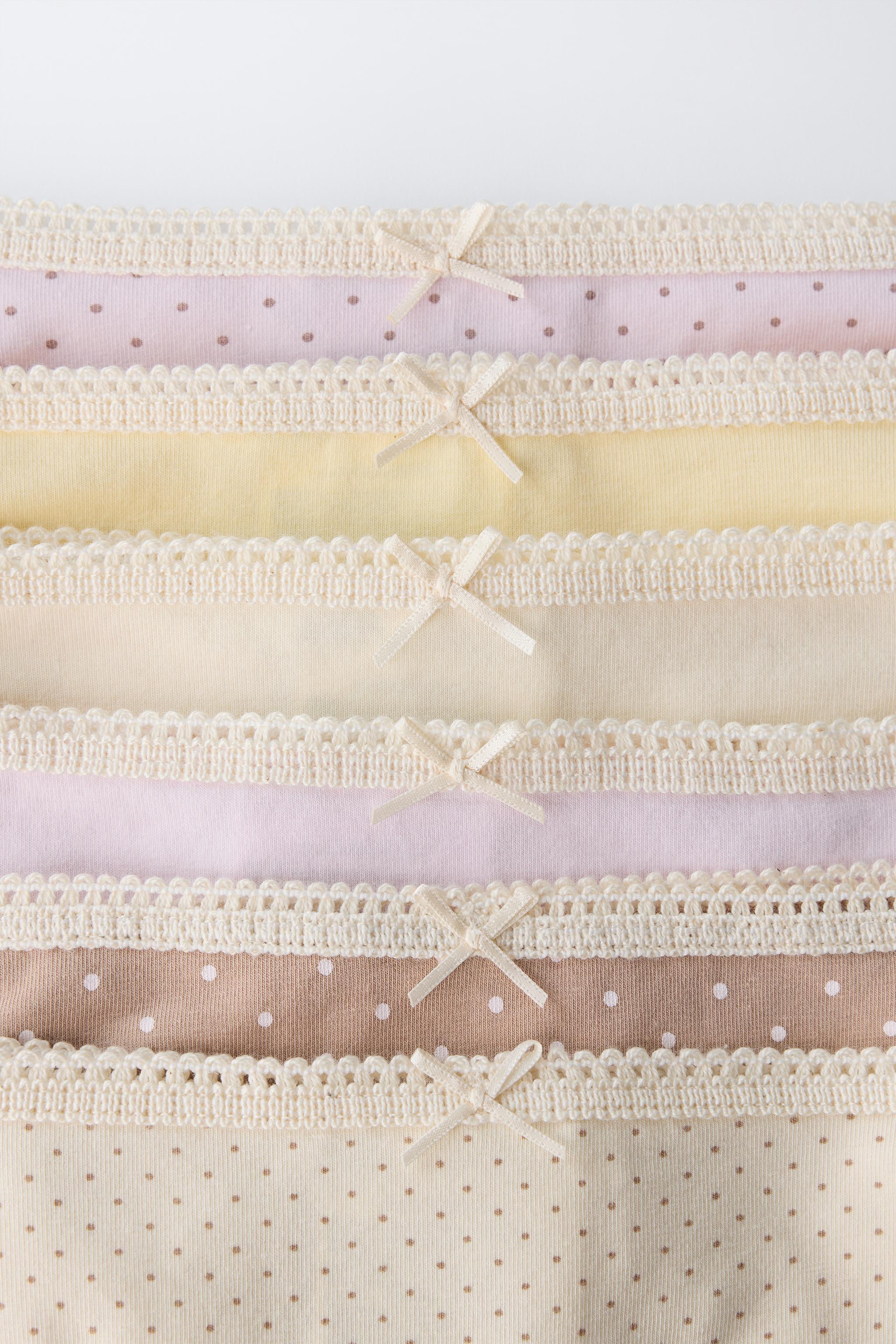 6-14 YEARS/ SIX-PACK OF POLKA DOT UNDERWEAR