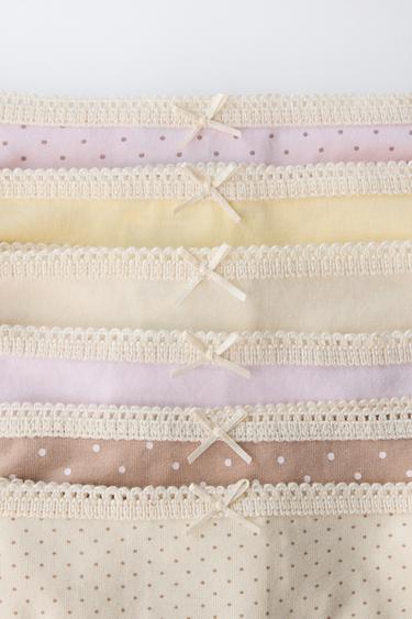 6-14 ANS/ LOT DE SIX CULOTTES À POIS - Multicolore de Zara - Image 1