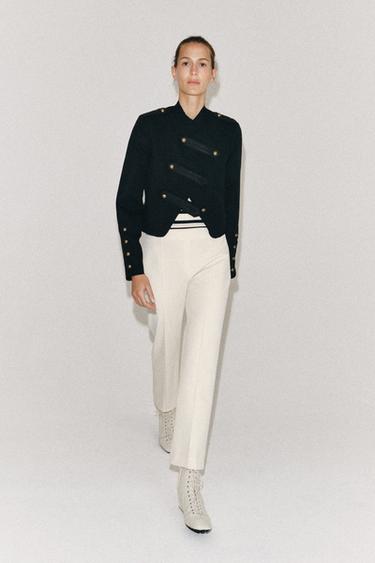 بنطلون CROPPED ZW COLLECTION - خَام by Zara