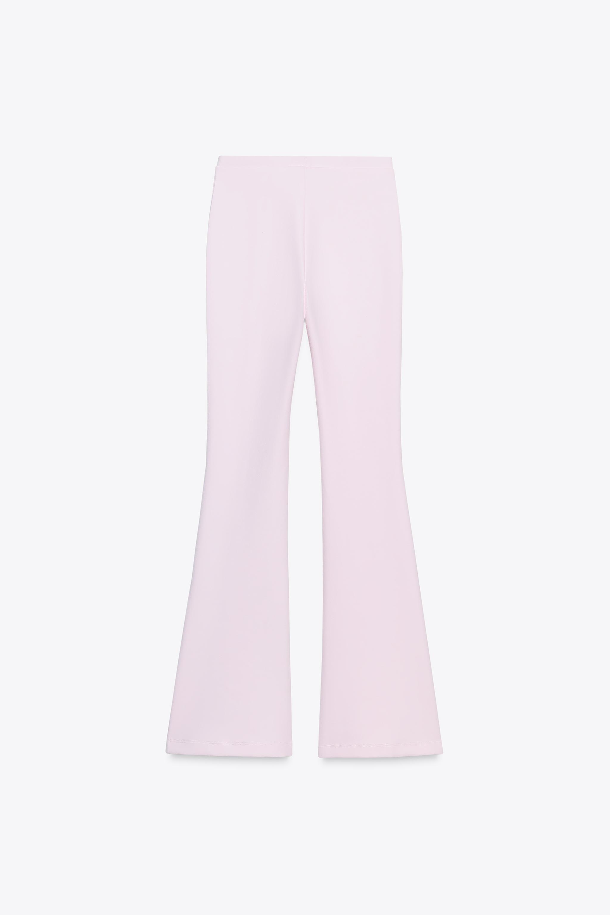 ☆ドイツ発*ZARA*新作*インターロックフレアパンツ/ECRU☆ ZARA - ZARA インターロックステッチフレアパンツの通販 by