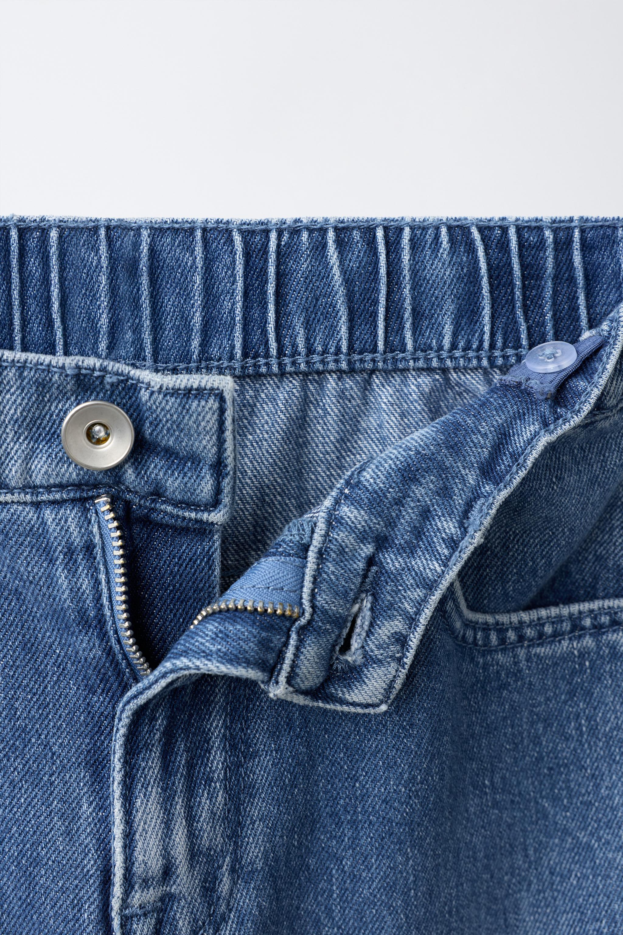 Детские джинсы Zara WIDE LEG POCKET JEANS — фото 3