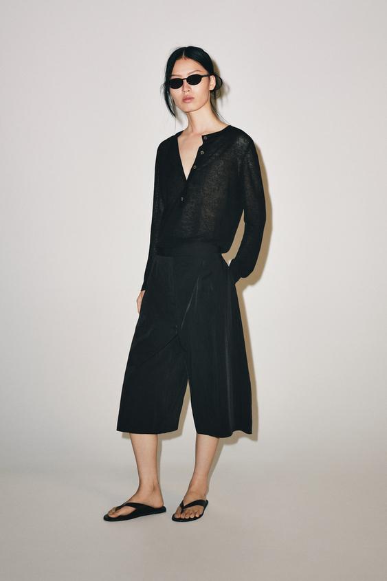 ZW COLLECTION TECHNICAL BERMUDA SHORTS - Black by Zara - Image 0