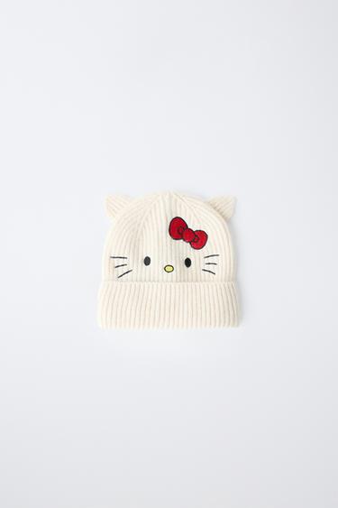 GORRO DE MALHA BORDADO HELLO KITTY © SANRIO - Cru da Zara