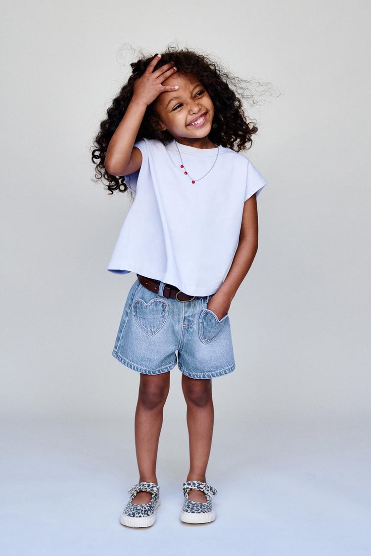 Bermuda denim bolsillos corazon