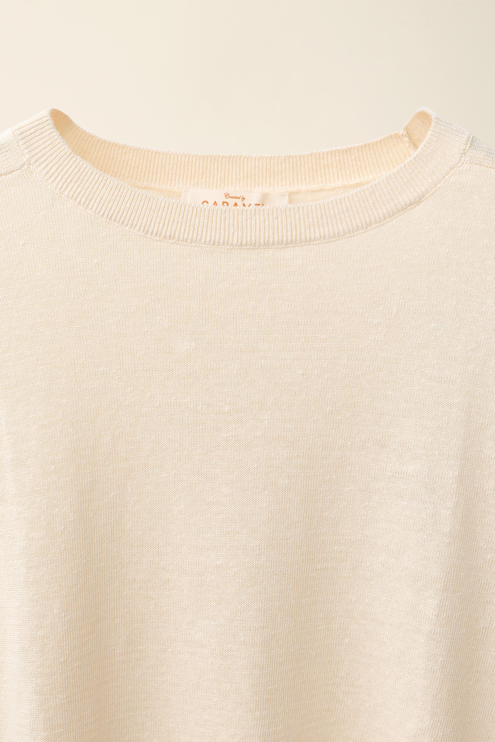 Женские свитеры Zara 100% LINEN KNIT JUMPER CREATED BY CARAMEL LONDON X — фото 5