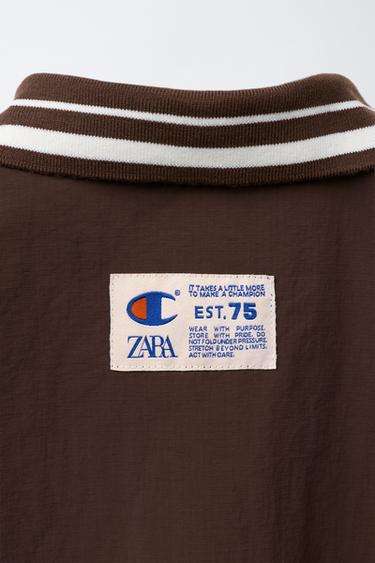NYLON JACKET WITH CHAMPION ® X ZARA BAG - Brown by Zara - Image 4