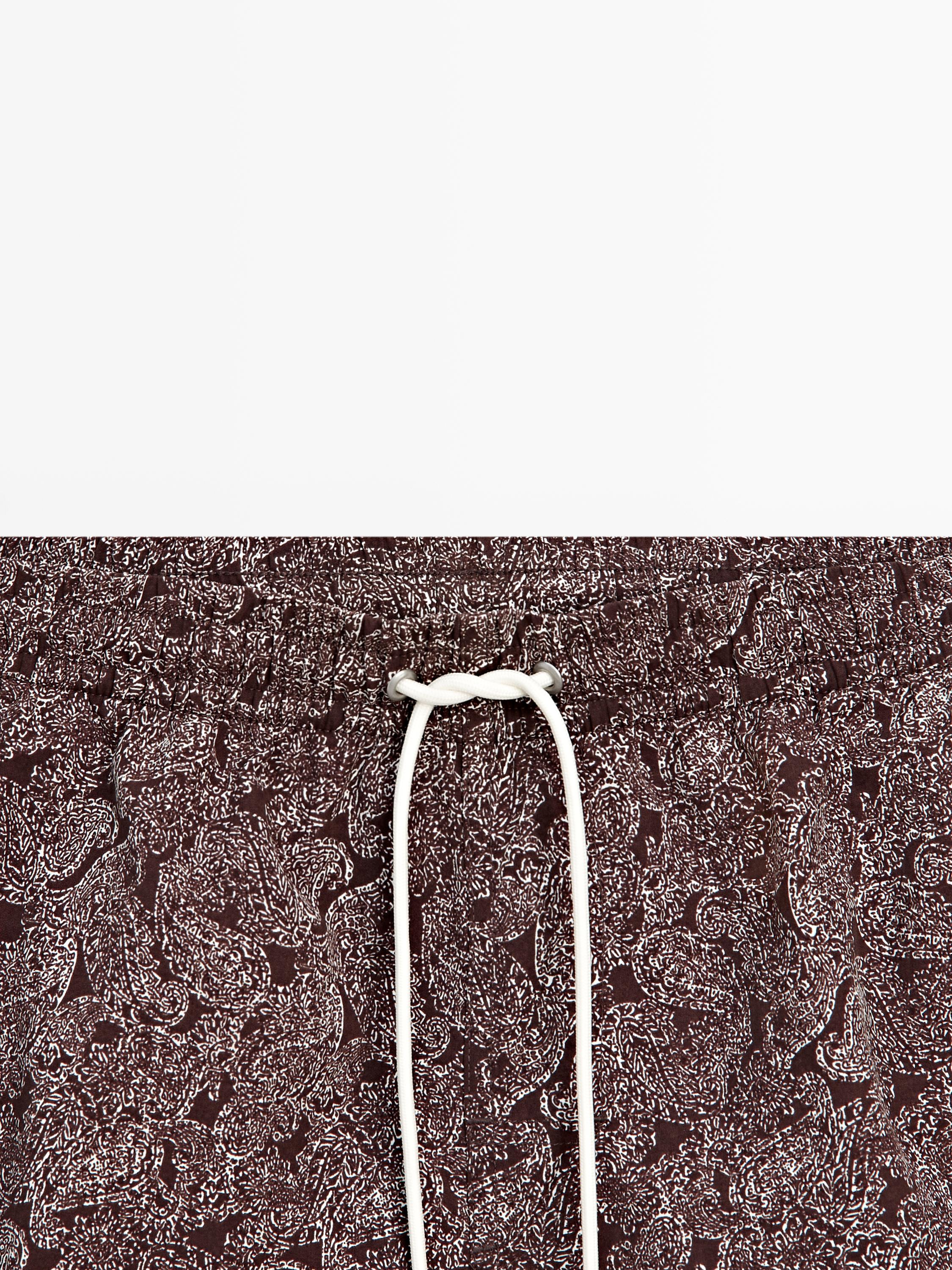 Short de bain imprimé paisley