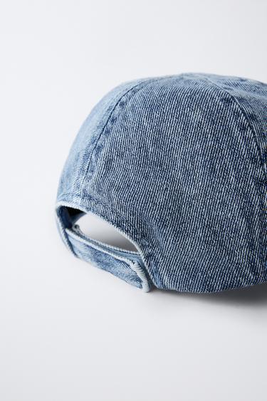 DENIM CAP WITH EMBROIDERED STAR - Blue by Zara - Image 1