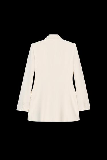 LANGER DOPPELREIHIGER BLAZER - Cremefarben von Zara