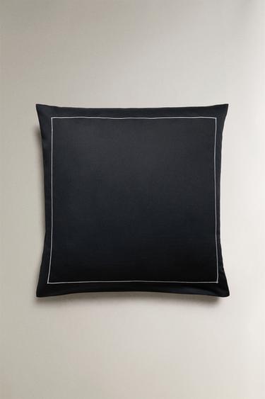 SATEEN PILLOWCASE WITH TRIM (500 THREAD COUNT) — MIDNIGHT BLUE 2