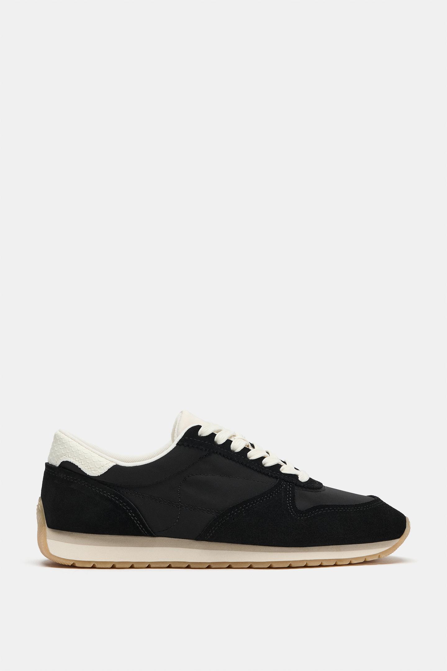Женские кроссовки Zara Heel Detail, цвет: Чёрный — фото 4