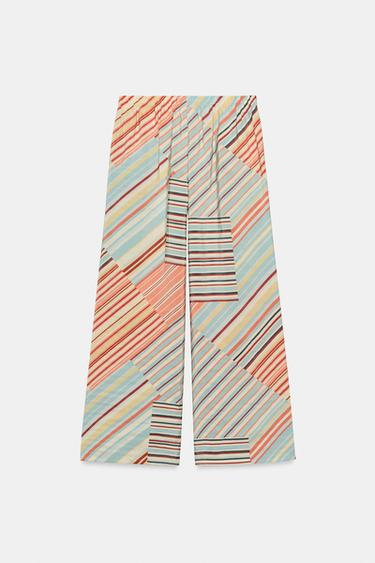 STRIPED WIDE-LEG TROUSERS - Stripes by Zara - Image 5