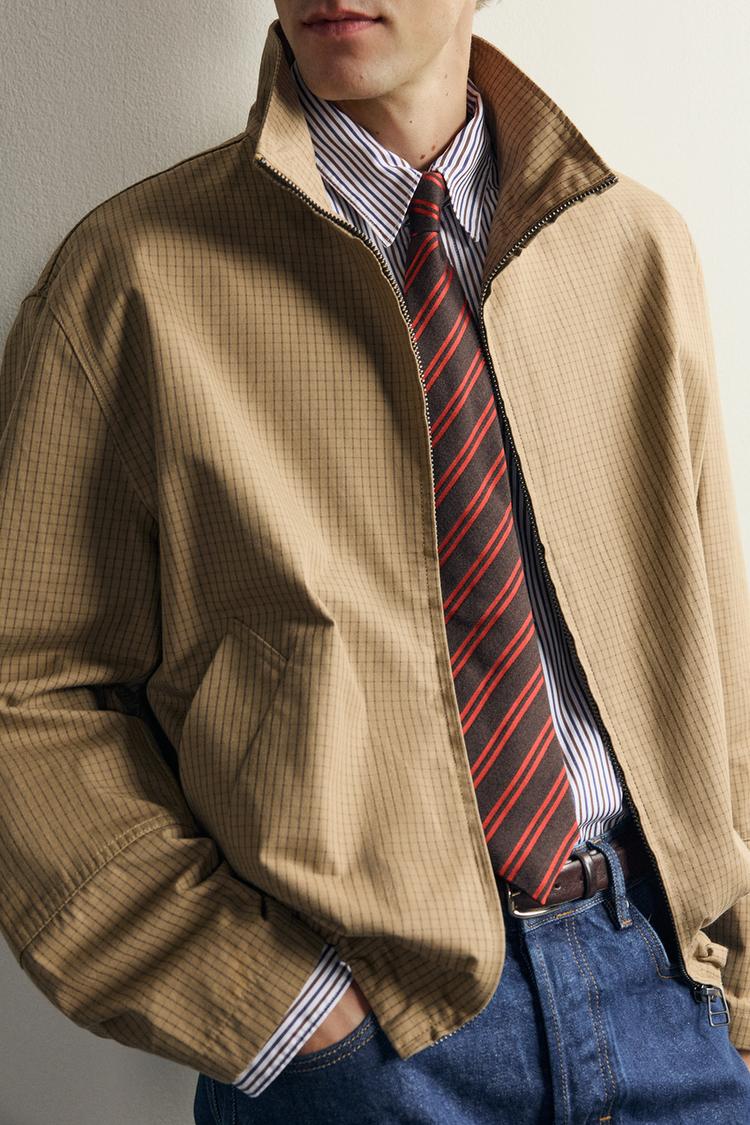 Chaqueta a cuadros Aaron Levine x Zara 6
