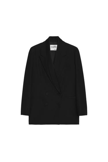 ウールブレンドブレザー SOSHIOTSUKI X ZARAブラックZaraのウールブレンドブレザー SOSHIOTSUKI X ZARA - ブラック 