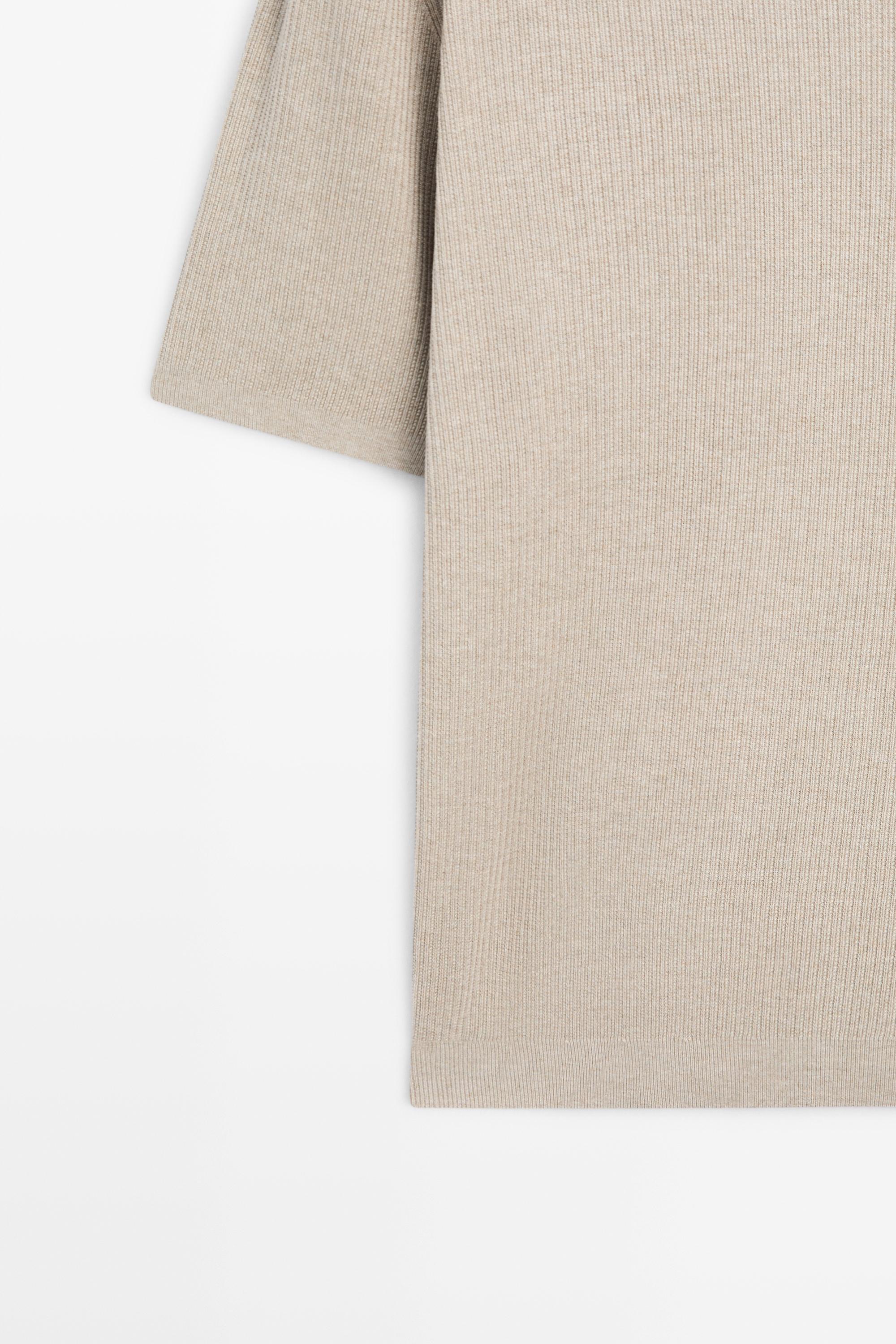 Pull en maille à manches courtes avec coton