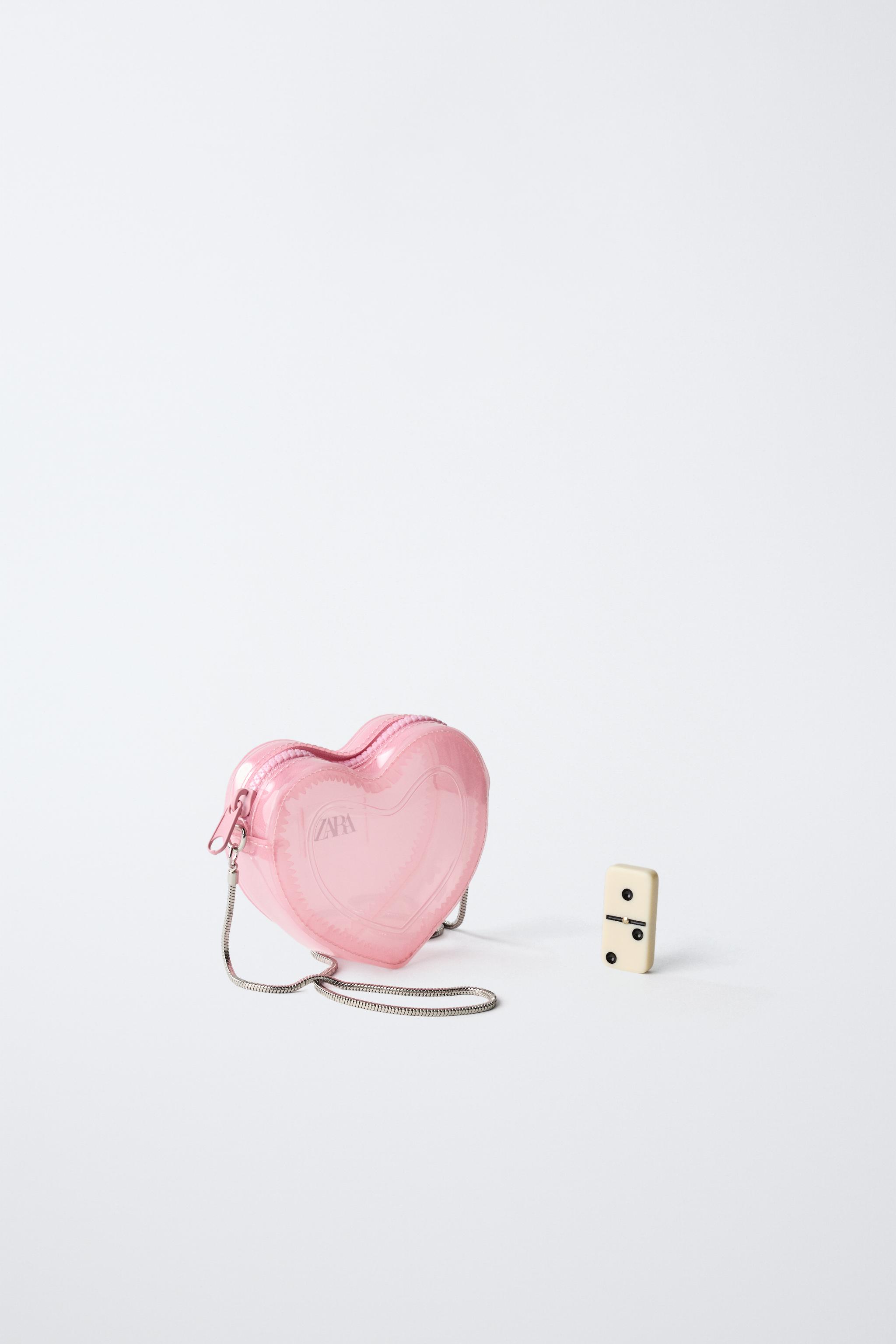 ZARA【NEW】MINI HEART CROSSBODY BAG HEART CROSSBODY BAG - Burgundy Red | ZARA United States