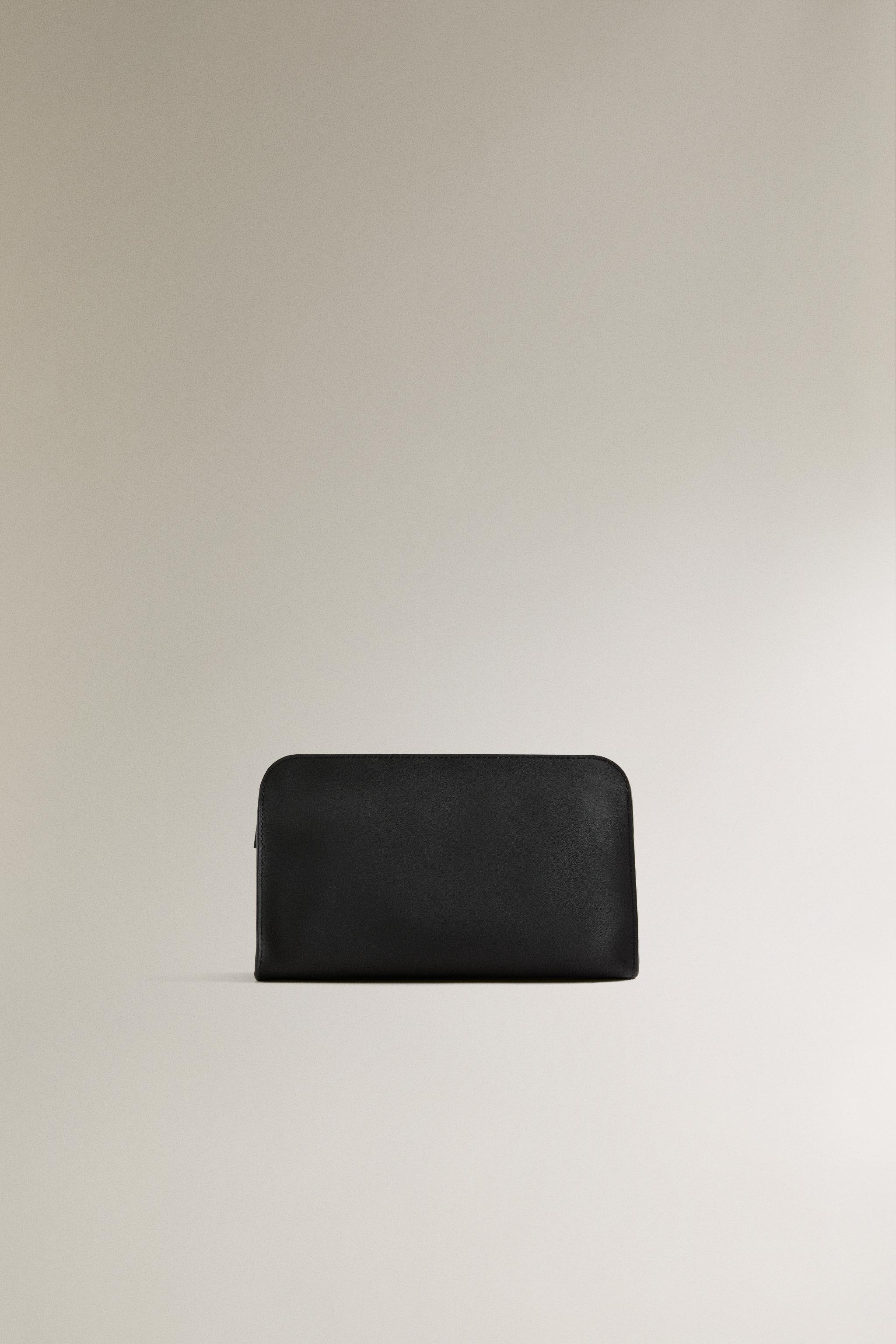 LEATHER MAKEUP BAG