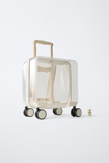 TRANSPARENT TRAVEL SUITCASE - Ecru White by Zara - Image 5
