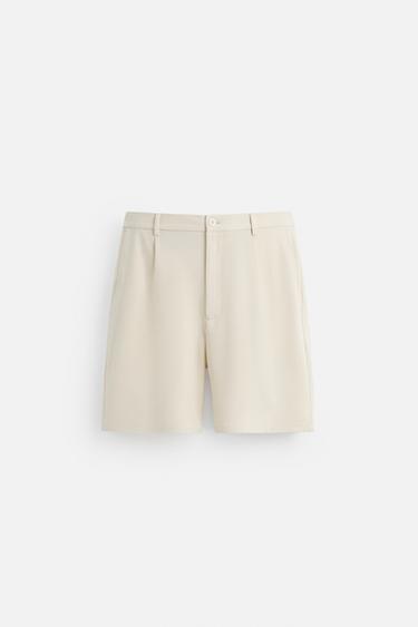 BERMUDA REGULAR FIT CONFORT - Écru de Zara