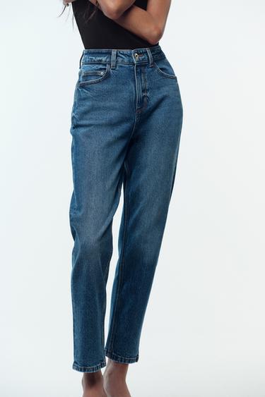 Z.01 MOM FIT COMFORT HIGH-WAIST JEANS - Blue by Zara