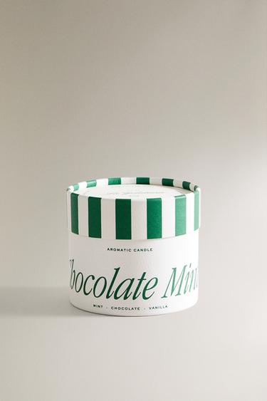 (150 G) BOUGIE PARFUMÉE CHOCOLAT MINT - marron-vison de Zara - Image 4