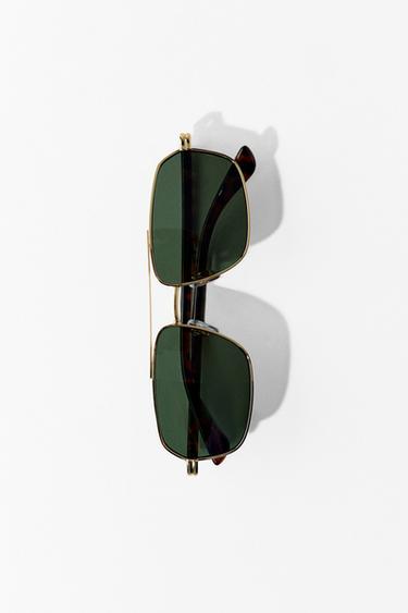 Zara RECTANGULAR SUNGLASSES - Golden